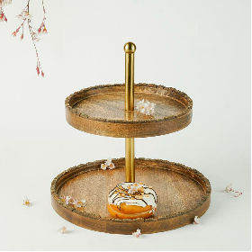 Cake stand made online of wood