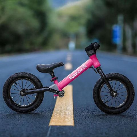 Bicicleta de equilibrio de 16 pulgadas para niños grandes de 7, 8, 9 años,  bicicletas de empuje sin pedal con frenos, bicicleta de equilibrio de 12/14