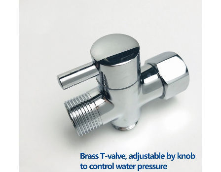 SUS304 Bidet Faucet Stainless Steel Bidet Faucet Adjustable Brass T-valve Premium Bathroom Handheld supplier