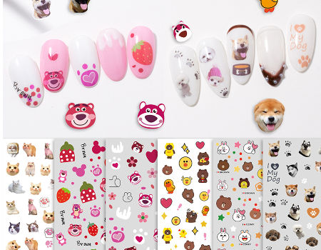 Buy Wholesale China Super Cute New Style Nail Stickers Cat Paw Dog ...