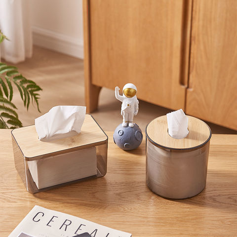 Custom Square Acrylic Toilet Paper Towel Holder Waterproof Tissue
