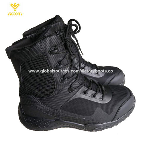 Compre Botas De Combate Del Desierto Con Cremallera Lateral, Botas  Militares Y Tácticas De Color Caqui Verde Oliva Para Hombres y Botas De  Combate de China por 17 USD