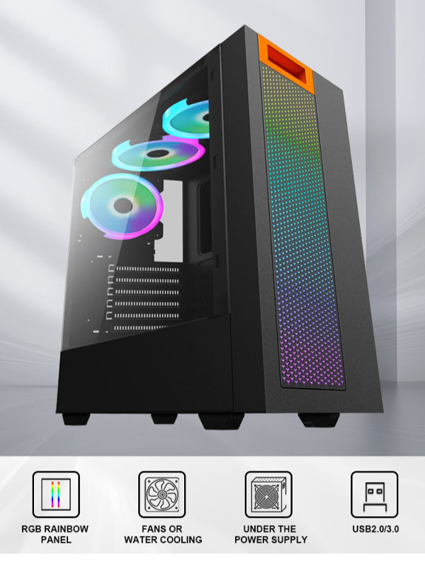 GABINETE GAMEMAX M911 RAINBOW