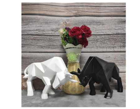 Bull Figurine Home Decor, Abstract Sculptures Home Decor, Originality Home Decoration Furnishing Ani supplier