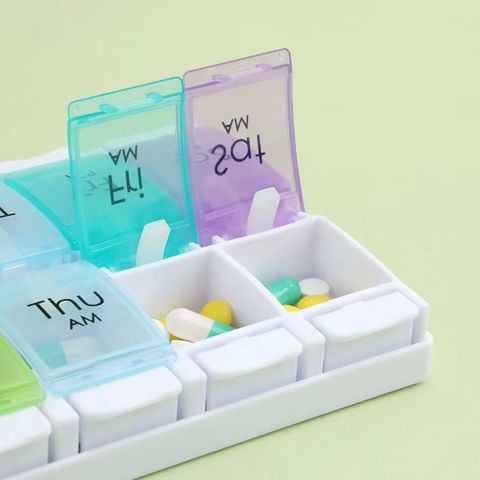 Wholesale Custom Logo Portable Weekly Small Pill Box Medicine