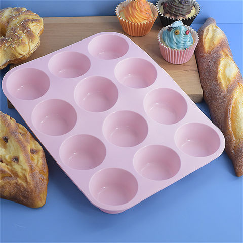 Wholesale 12 Cups Silicone Muffin Tray - BPA Free Muffin Top Pan