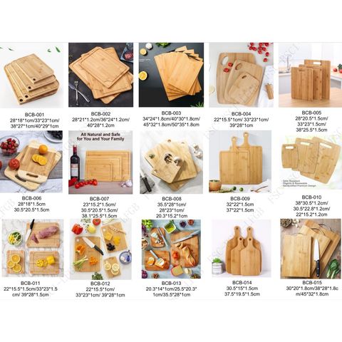 Natural Material Wood Color Thick Environmental Protection Large Bamboo Cutting  Board Household Vegetable Cutting Kitchen Panel