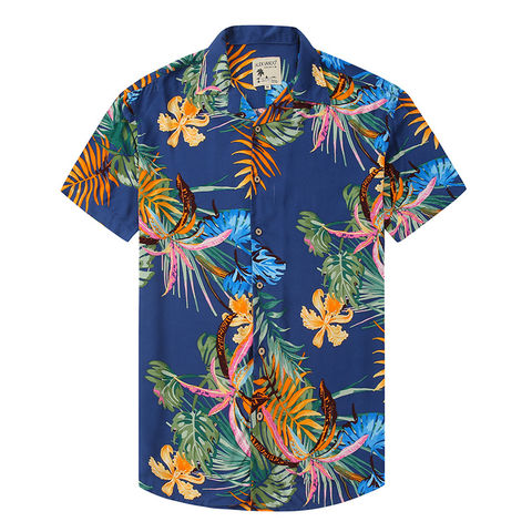  Hawaiian Shirt for Men Button Down Short Sleeve Casual Shirts  Floral Lapel Collar Aloha Tshirts Mens Summer Oversized Tshirt : Clothing