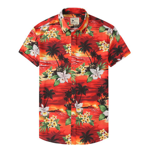 Factory Direct Sale Plus Size Short Sleeve Printed Hawaiian Men Shirt -  China Hawaiian Shirts and Short Sleeve Shirt price