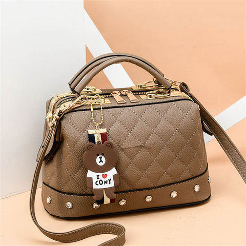 Mini Kawaii Lady Purse and Handbags Luxury Cute Short Handle PU Leather  Shoulder Bags for Women 2022 Trend Coin Crossbody Bag