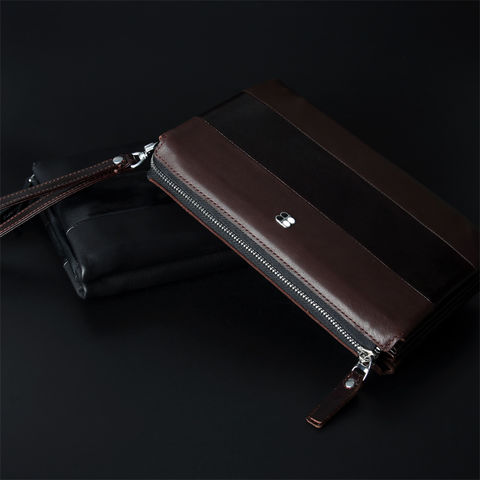 Wholesale Korean vintage business oversized pu leather briefcase envelope clutch  bag for men From m.