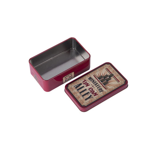Custom Hinged Tin Box for Card Game