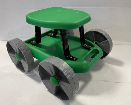 Garden scooter garden Cart Rolling Stool with Wheels Seat and Tool Tray with puncture proof wheels supplier
