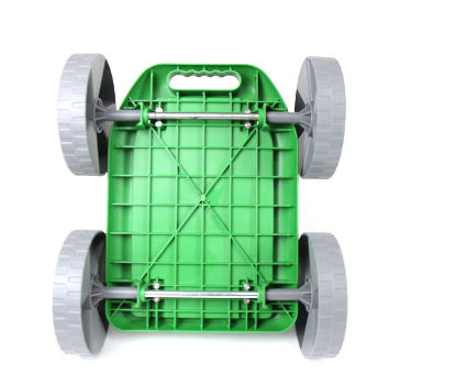 Garden scooter garden Cart Rolling Stool with Wheels Seat and Tool Tray with puncture proof wheels supplier
