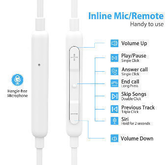 Achetez en gros écouteur Apple Mfi Lightning Iphone 13 Avec Connecteur  D'origine Authentique C100 Chine et écouteur De Foudre Mfi à 6.8 USD