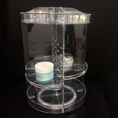 Wholesale Custom Rotatable Acrylic Makeup Table Organizer Tray