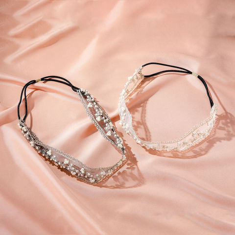 New Bridal Hair Accessories Handmade Imitation Pearl Rhinestone