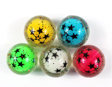 US Toy GS498 Glitter Star Bouncy Balls