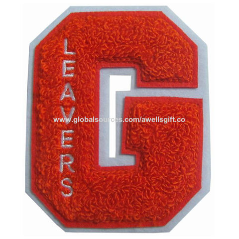 Free Sample Custom Heat Press Iron on Logo Embroidery Letter Chenille  Letters Patches for Hoodie - China Patches and Chenille Patches price