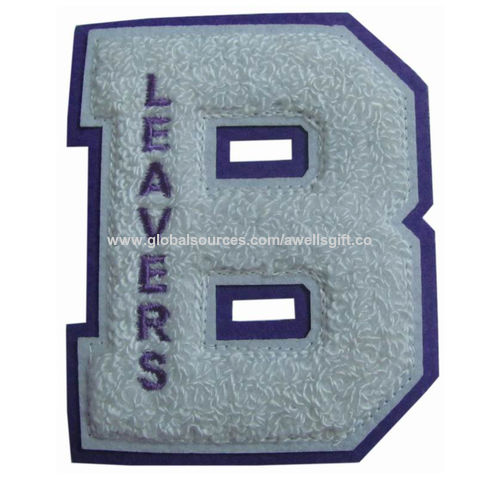 Wholesale adhesive letter patches For Custom Made Clothes 