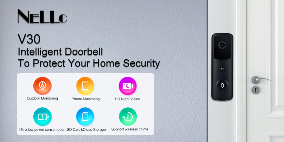 Nello IP Camera HD Night Vision SD Card&Cloud Multiple Monitoring Intelligent Doorbell supplier