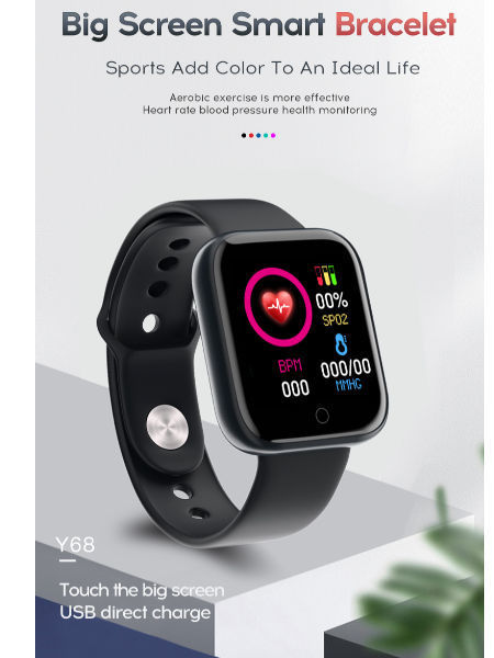 China La pulsera más nueva de Bluetooth de 2020 del Smart Watch Y68 del  ritmo cardíaco deportes de la presión arterial encendido Global  Sources,pulsera elegante,Pulsera elegante Y68,Pulsera elegante D20