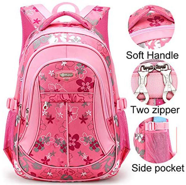 Buy Wholesale China Girl Flower Printed Primary Junior High University  School Bag Bookbag Backpack & Children Backpack at USD 7.59