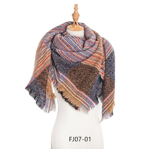 Bufanda de invierno para mujer de tamaño grande a cuadros bufanda para el  cuello bufanda para mujer FJ-40 SW – Yaxa Costa Rica