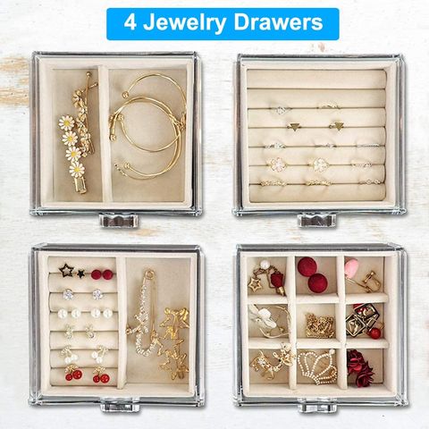 Jewelry Organizer Box, Clear Earring selling Holder Jewelry Hanging Boxes