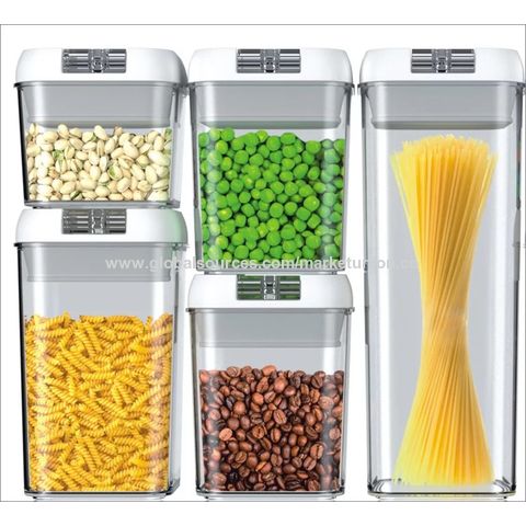 Buy Wholesale China Food Storage Container Set, 5pcs Kitchen And Pantry  Containers, Bpa Free Containers, Keep Food Fresh & Food Storage Containers  at USD 5.27