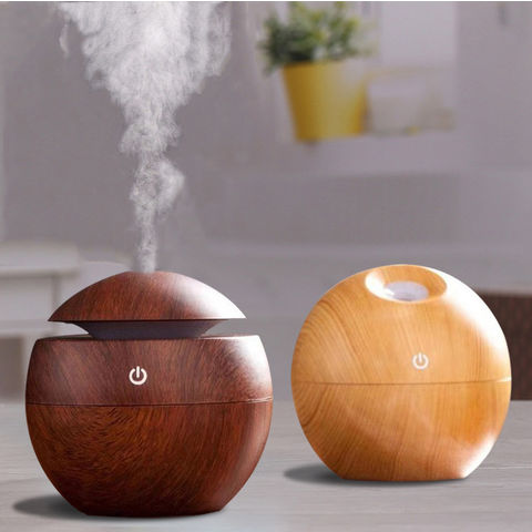 300ML Holzmaserung Smart Aroma Diffuser Haushaltsartikel Frischluft- und Befeuchtungsgerät