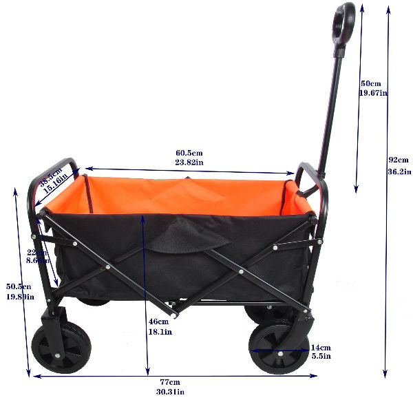 Collapsible Wagon Cart Folding Camping Outdoor Utility Garden Beach Heavy Duty supplier