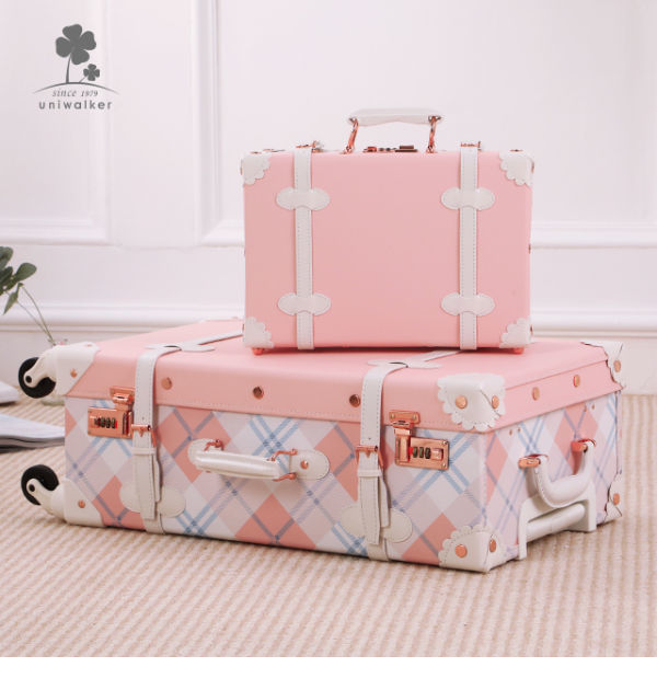 Weatherproof Large Travel Suitcase Old Retro Style Fashioned Vintage ...