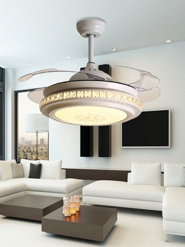 White Color Ceiling Fan With Light, What Color Ceiling Fan For White Kitchen