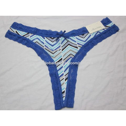 Womens Solid Underwear V String Thong Panty Lingerie Womens Briefs Cotton  Underwear