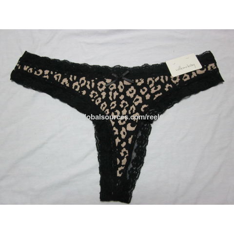 Diesel Men Black cotton stretch G-string Thong underwear size XL