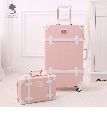 Weatherproof Large Travel Suitcase Old Retro Style Fashioned Vintage ...