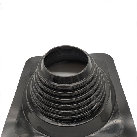 Solin de toit à base carrée ajustable avec clips en aluminium