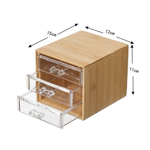 Buy Wholesale China Bamboo Wooden Makeup Organizer,separate Cosmetic Drawer  Storage Box Desktop Jewelry Organizer Box & Makeup Organizer at USD 1.6