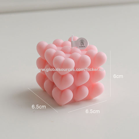 2Inch Bubble Cube Candle Cute Soy Wax Aromatherapy Small Candles