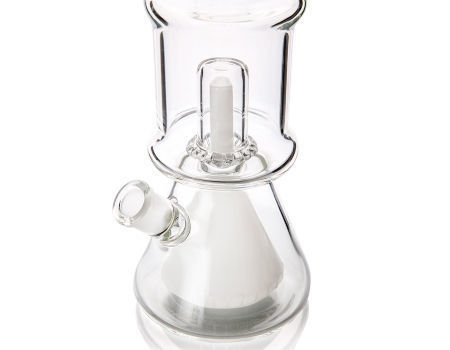 HELIX 3 Arm RECYCLER Glass Water Pipe BONG Clear Bubbler UNIQUE Hookah *USA* 