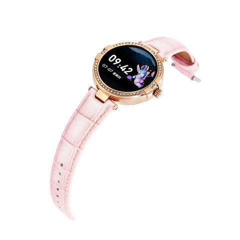 Compre Reloj Inteligente Redondo De 1,09 Pulgadas, Diseño De Moda De Lujo,  Monitor De Frecuencia Cardíaca Para Mujer y Reloj Inteligente Para Mujer de  China por 19.8 USD