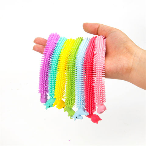 Colorful Anti Stress Rubber Puppy Stretchy Bracelet String Fidget