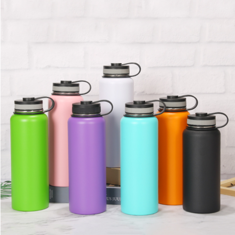 Buy Wholesale China Simple Modern Water Bottle With Straw Lid Vacuum  Insulated Stainless Steel Metal Thermos & Tumbler Cups at USD 4.75