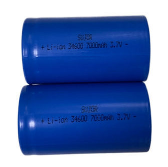 SUJOR CB KC approved 3.7V 34600 7000mAh Lithium ion battery 32650 32600 ...
