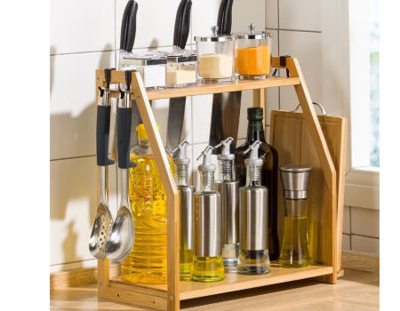 Bouteille huile et vinaigre - Porte condiments : Buffet Plus