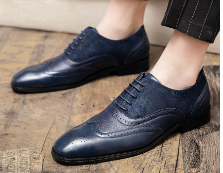 Details about   38-48 Mens Dress Formal Business Shoes Oxfords Wing Tip Carved Work Office New L 