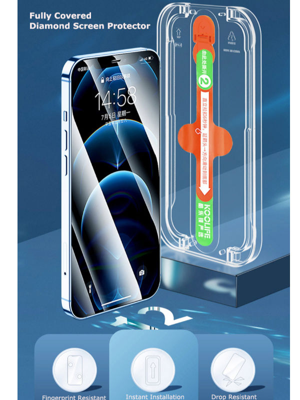 Premium Tempered Glass Screen Protector for iPhone with Easy Install