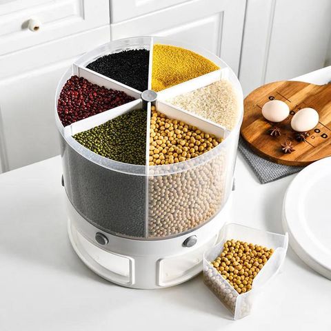  Dispensador de arroz 5 en 1, dispensador de alimentos