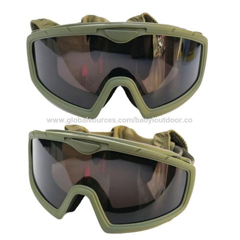 Outdoor Fashion Military Army Bullet-proof Goggles Sunglasses Wind Dust 3  Lens UV400 Protection